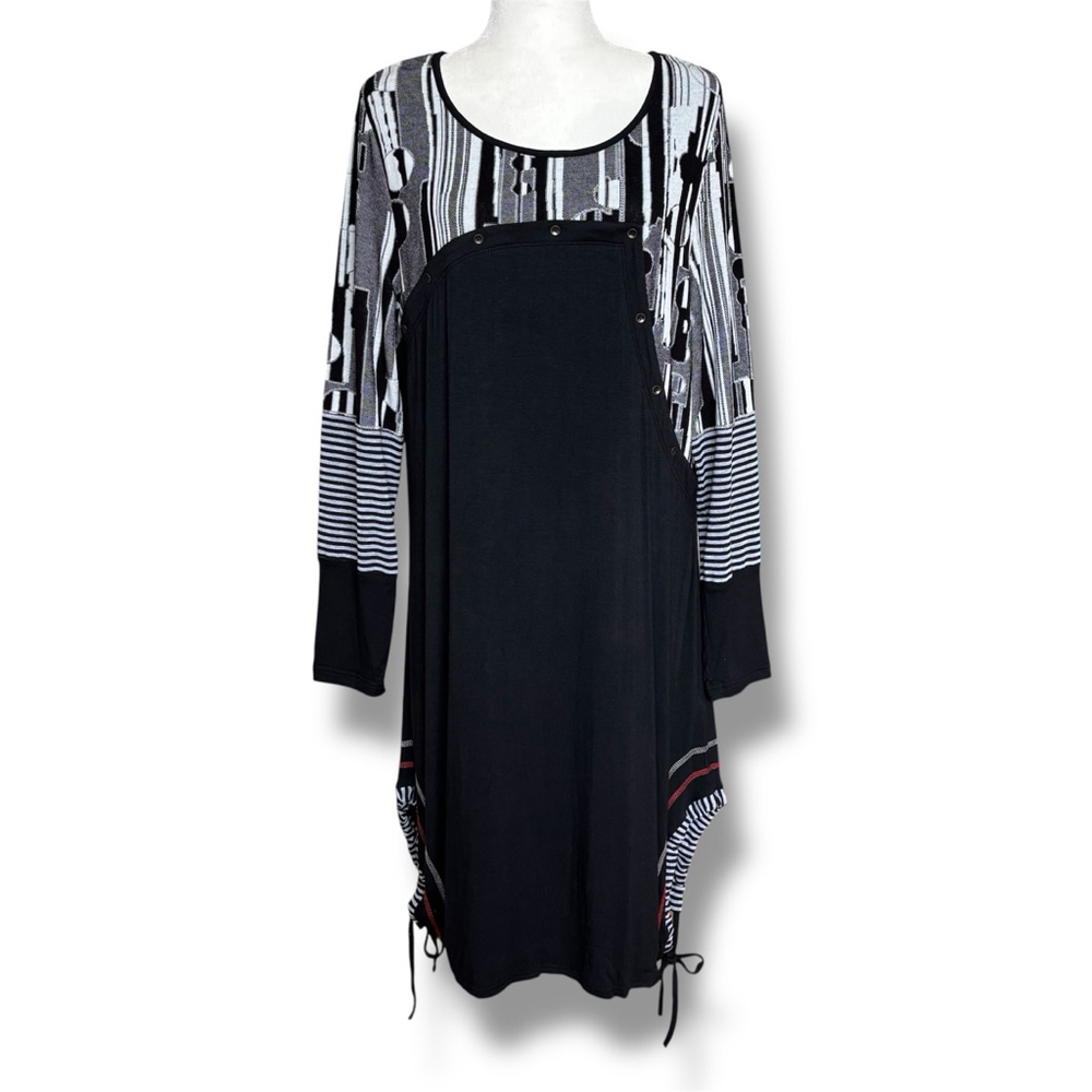 La El Couture Artsy Asymmetrical Dress Size 18